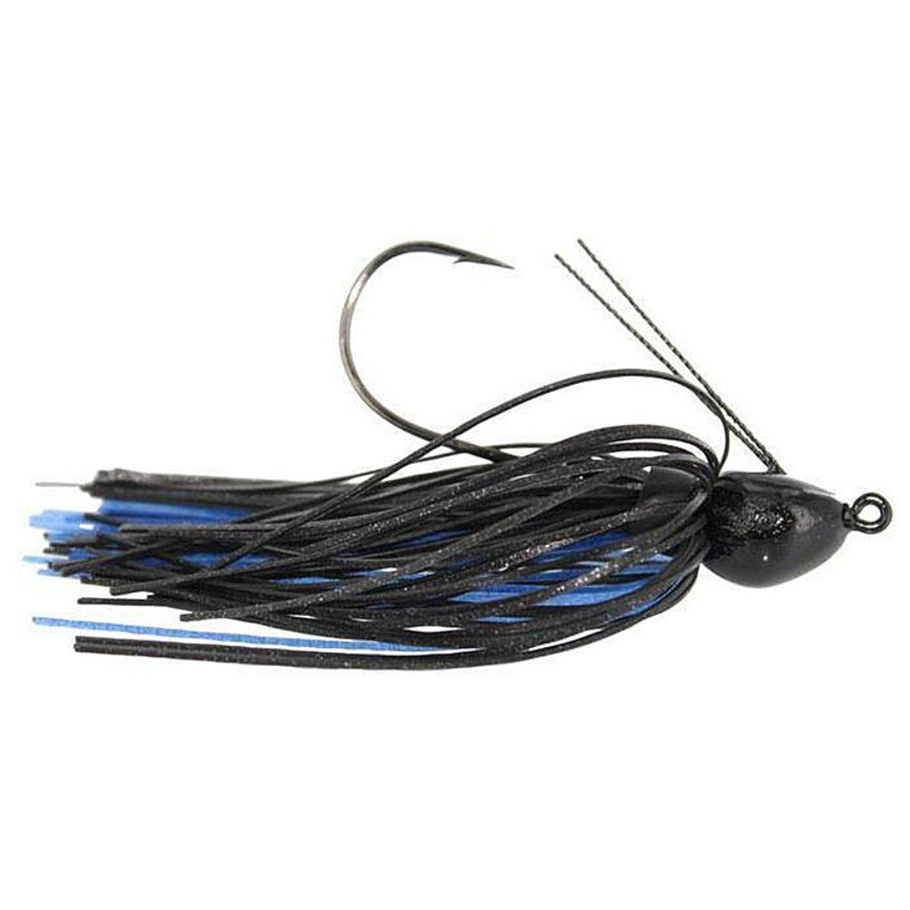 Zorro Bait Casting Weedless Booza Bug Jigs - Black and Blue